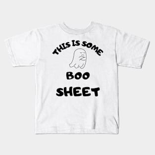 Colorful Halloween Ghost - 'Boo Sheet' Funny Design Kids T-Shirt